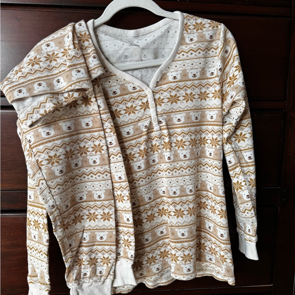 Women’s fair isle bear pajamas